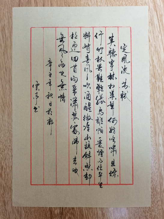 代写书信！便签！诗词小品！有喜欢的速度联系...