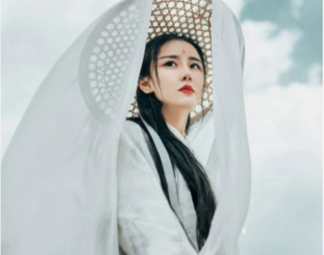 侠女摄影道具武侠古风斗笠遮容帽斗笠摄影写真...