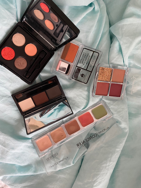 眼影 修容 眉粉组合 打包35 基本没用过...