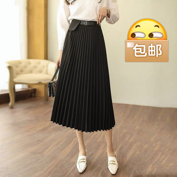 高腰a字裙，中长款显瘦大摆裙！尺码2尺2-...