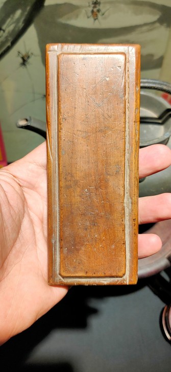 清代黄杨木镇尺老黄杨木书镇文房木器纸镇