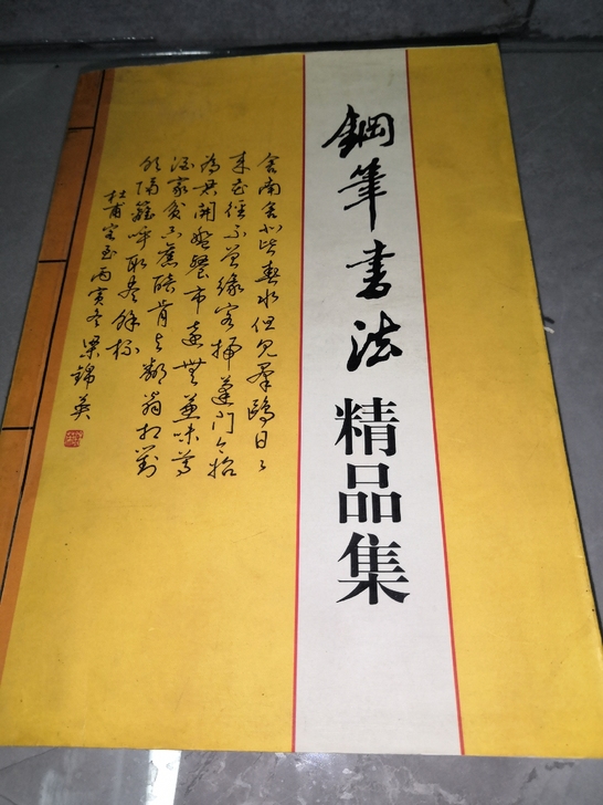 钢笔书法精品集，462页，集百余各硬笔书法...