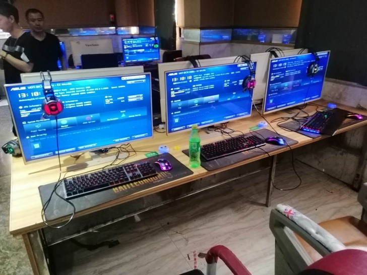 网吧疫情倒闭台式电脑全套组装机品牌高配台式...