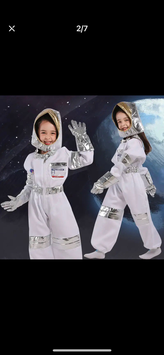 儿童演出服万圣节服装表演服装太空服