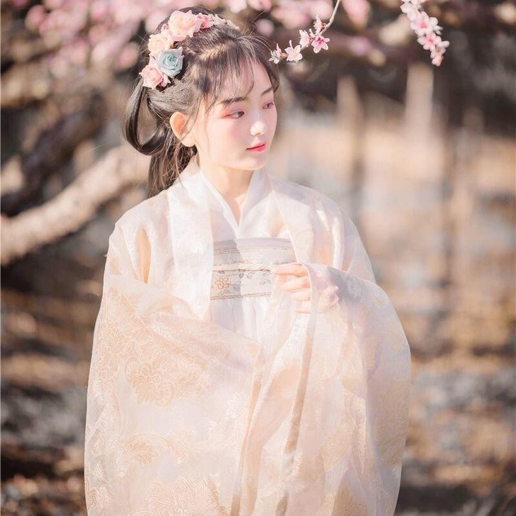 荣姬古装汉服春装女改良魏晋襦裙仙女飘逸清新...
