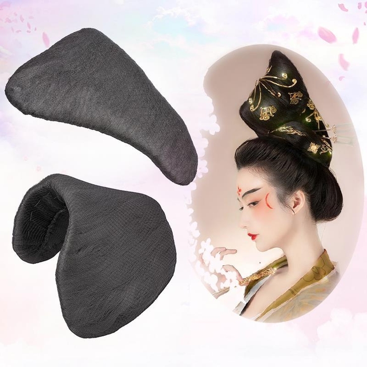 古装汉服假发发髻唐风单刀半翻刀髻唐风魏晋制...