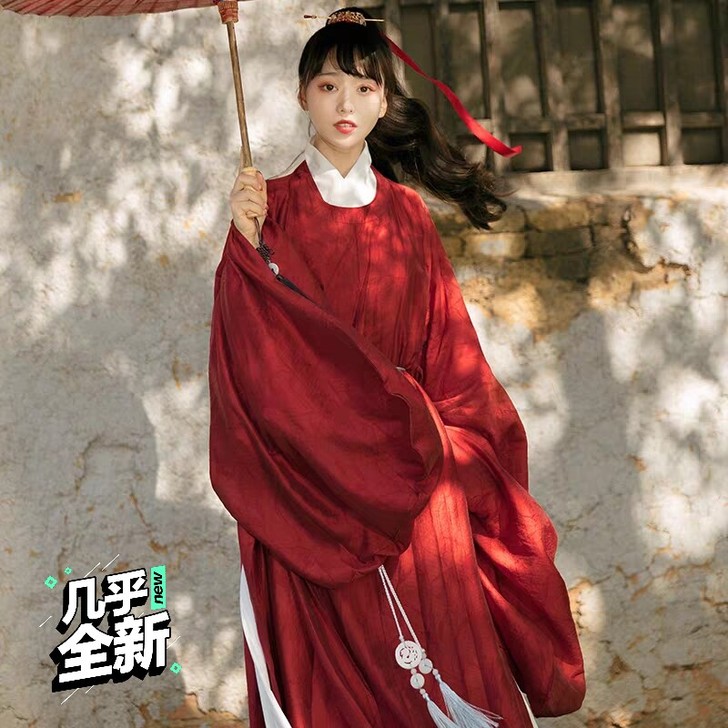 求购子南汉唐正品即将绝版秋冬红色魏晋风汉服...