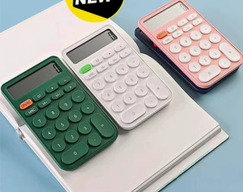 糖果色掌上计算器可爱儿童学生考试小型会计专...
