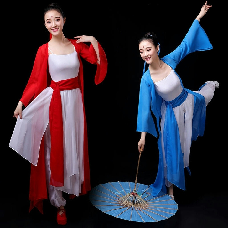 古典舞红昭愿演出服知否古装伞舞飘逸孙科凉凉...