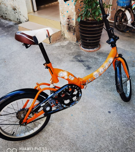 皇冠王折叠减震自行车,18寸轮轻巧方便,可...