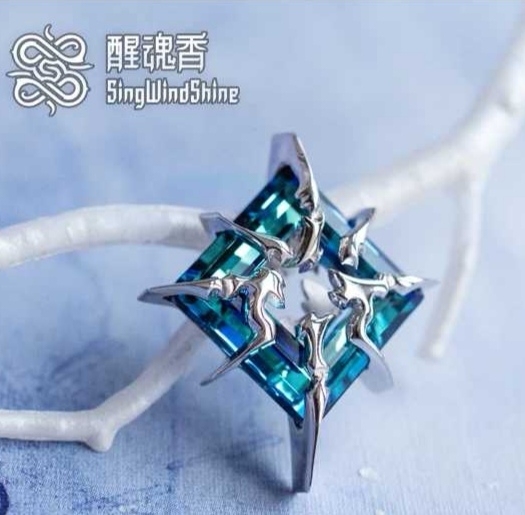 【收】 醒魂香 却邪 胸针,蓝色120,彩...