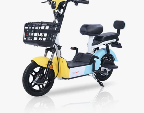 五羊电动车新款电动自行车型电瓶车代步接送孩...
