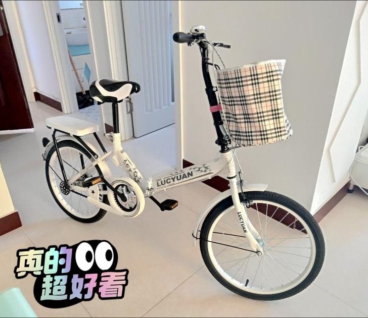 【捡漏】全新永久同款折叠自行车儿童16寸2...