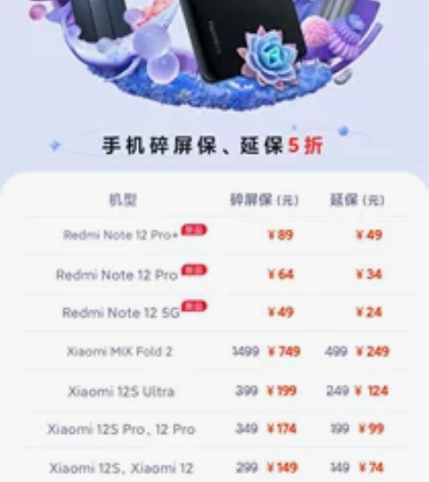 小米全系列手机碎屏、延长保障五折活动!!!...