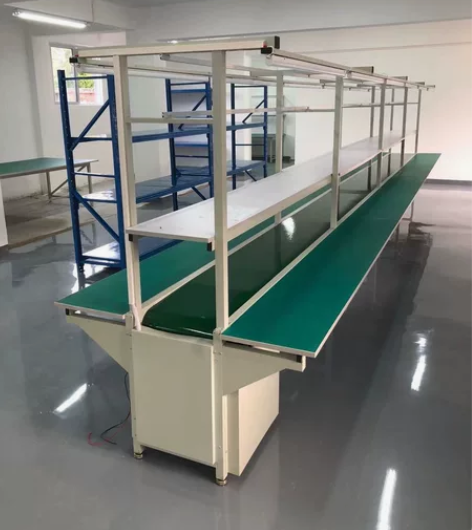 流水线工作台桌子防静电输送带操作台车间工厂...