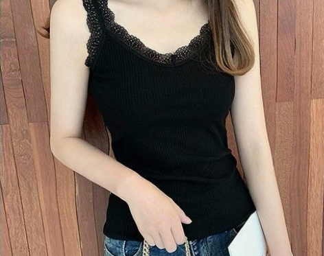 吊带莫代尔螺纹款百搭背心女夏季大码女装修