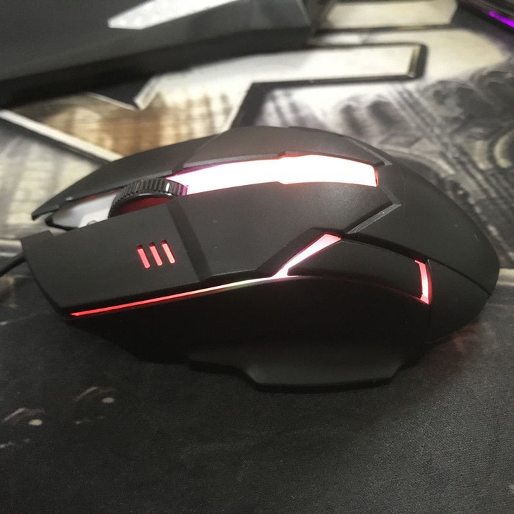 快抢【急速发货有线鼠标USB发光鼠标家用办...