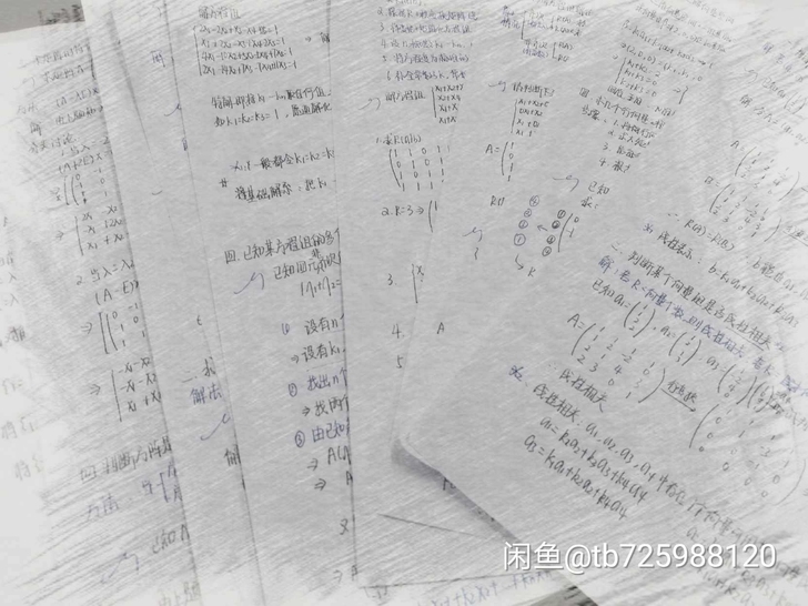 期末补考必过 线性代数半天速成 线性代数半...