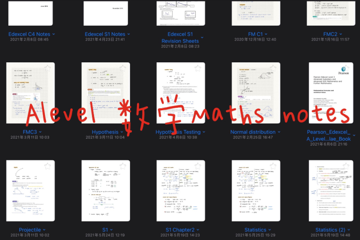 Alevel 数学notes（英国本土考试...