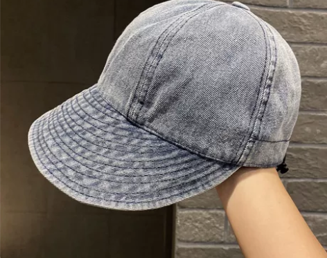 赵露思同款鸭舌帽子女春秋季复古做旧牛仔渔夫...