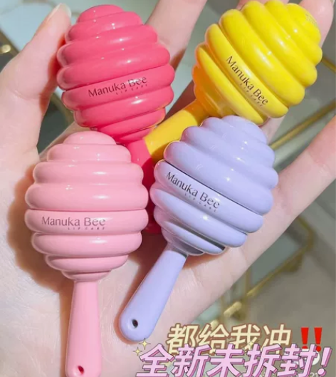 【4款可选！】小蜜坊棒棒糖润唇膏女蜂蜜唇膜...