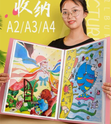 全新A2/A3/A4画册收纳4k收集册画夹...