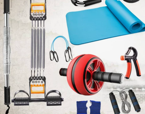 健身器材套装组合臂力器男士用练腹肌全套家用...