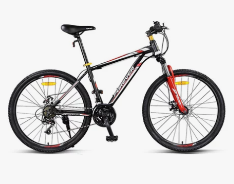 永久24速山地车24寸/26寸高碳钢车架双...