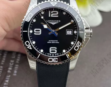 自己的 浪琴 黑色康卡斯男士机械表 手表男...