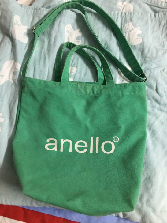 anello休闲斜挎手提环保帆布包