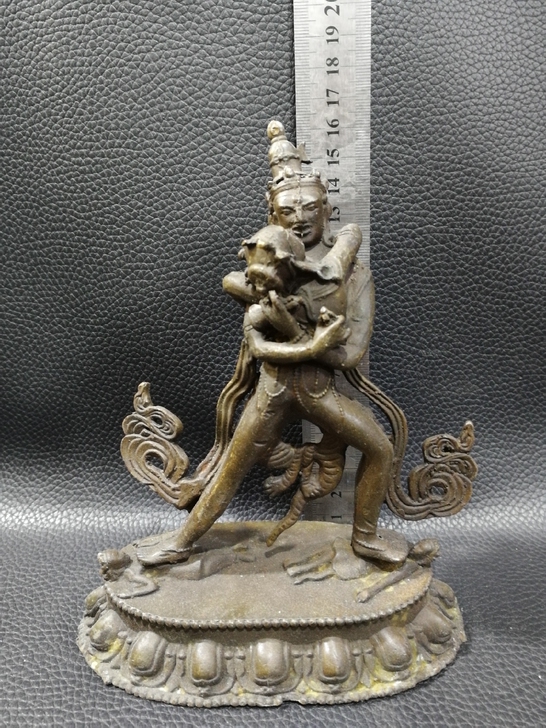 藏传佛教密宗佛像，老物件老铜器铜摆件铜佛像...