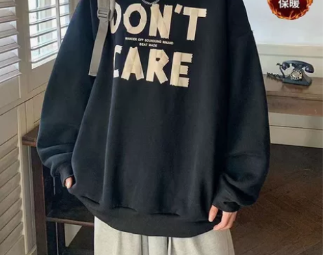 冬季新款长袖男T恤潮牌圆领男女卫衣字母印花...