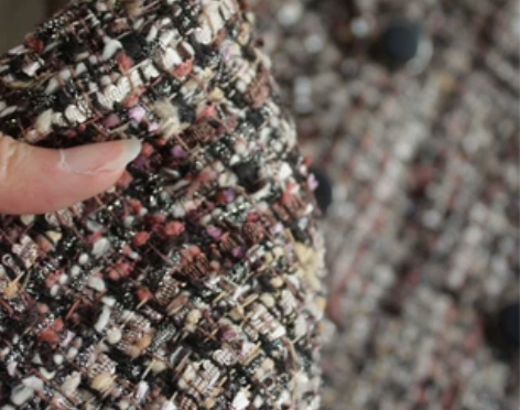 大爱的小香风！复古粗花呢！假双排扣短背带裙...