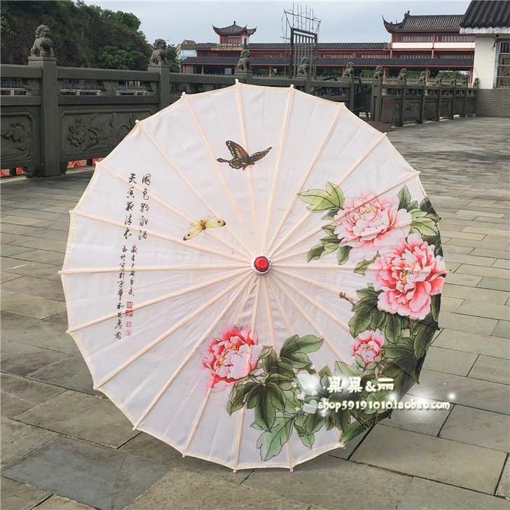 中国风油纸伞道具舞蹈伞演出伞舞台绸布伞装饰...