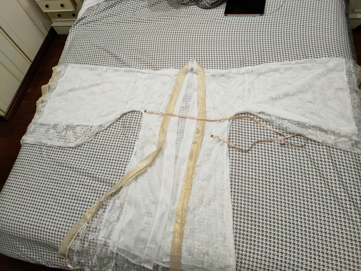 倚梦阁汉服 大袖衫 两件套，我给洗了一次，...