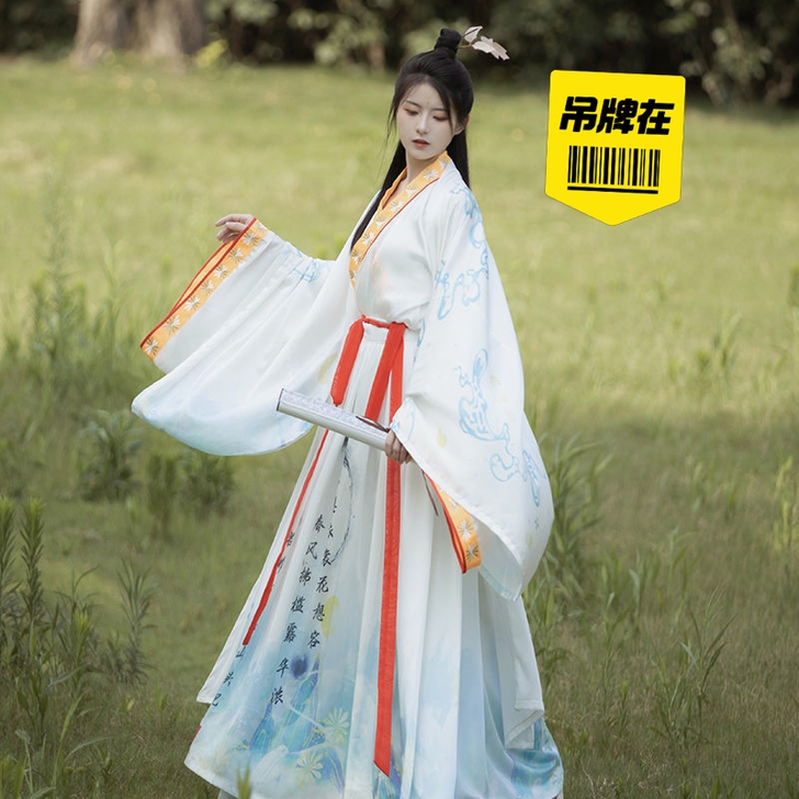 全新 汉服女正品原创中国风晋制改良夏季仙气...