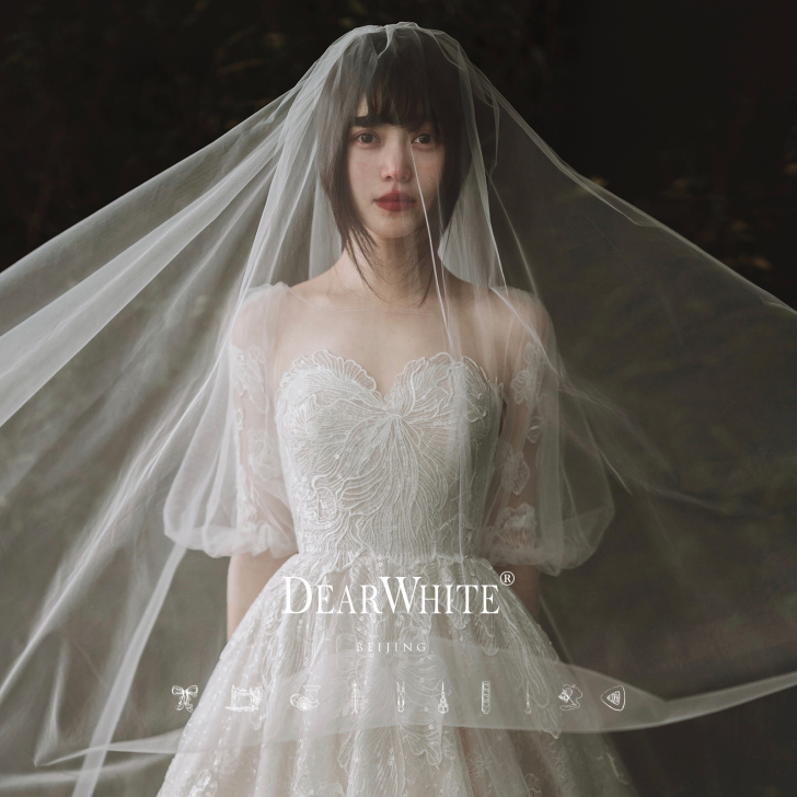 亲爱的白《花音》主婚纱2020新款新娘冬季...