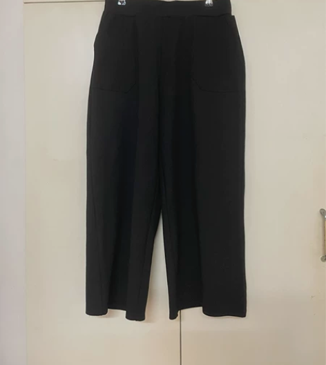 阔腿裤垂顺高腰垂感厚款加大码九分裤女春秋 ...