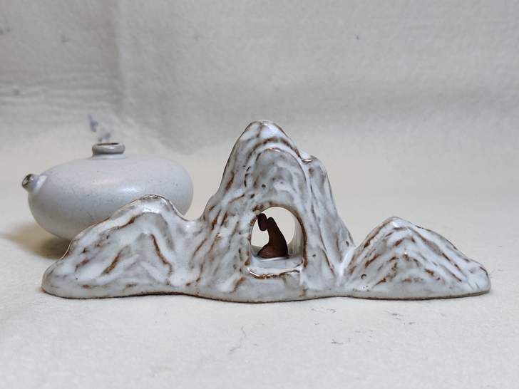 青弋 笔搁水滴 笔架砚滴 文房摆件