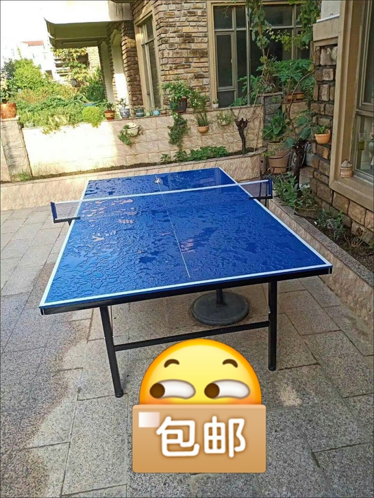 仓库闲置乒乓球桌家用可折叠专业标准乒乓桌室...
