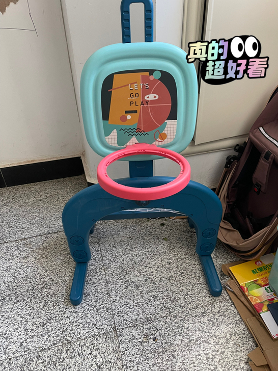 Babycar篮球架，可以打篮球，可以踢足球