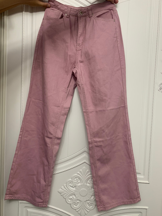 粉色牛仔裤 M码全新 全新