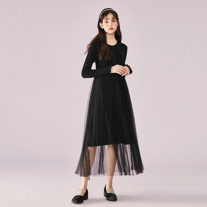 乐町 连衣裙秋装