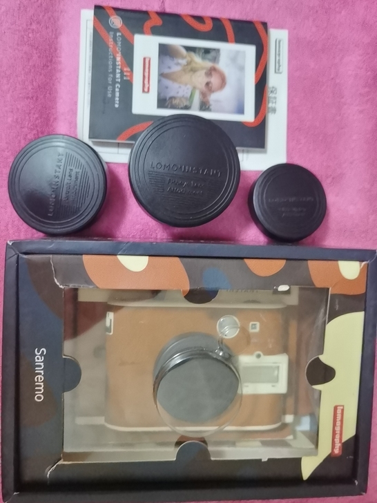 lomo拍立得相机 带三镜头