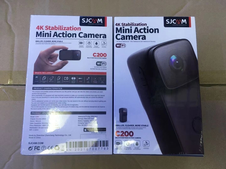SJCAM C200拇指运动相机摩托车骑行...