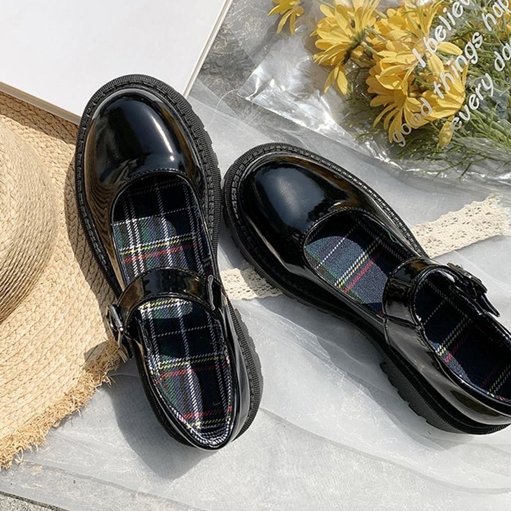 玛丽珍鞋jk小皮鞋女春2021新款百搭日系...