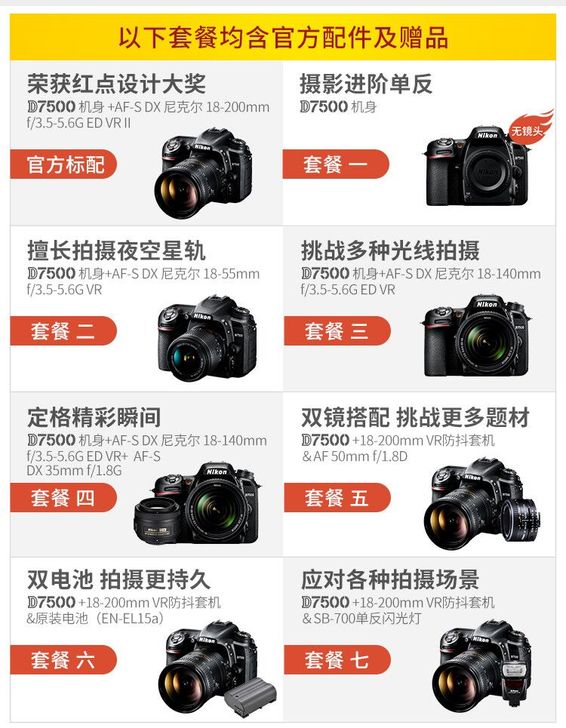 Nikon/尼康D7500系列单反照相##...