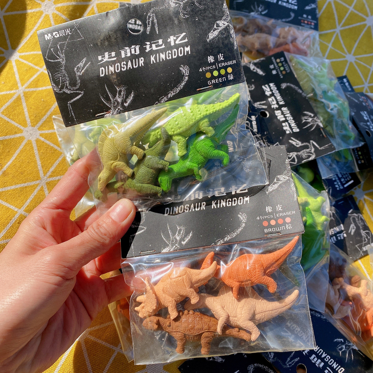 晨光橡皮史前记忆系列不易脏简洁省力学生用恐...