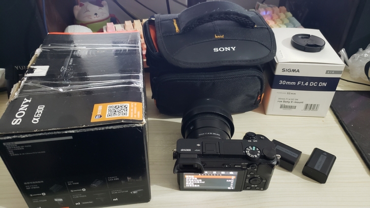 索尼a6300和适马30 1.4，外加相机...