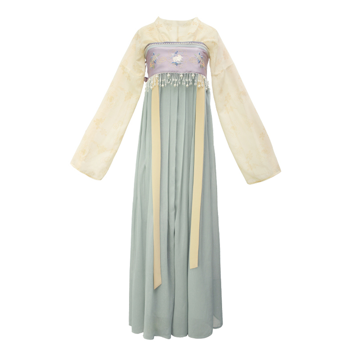 远山乔【戏梦长安】原创绣花齐胸衫裙诃子配饰...